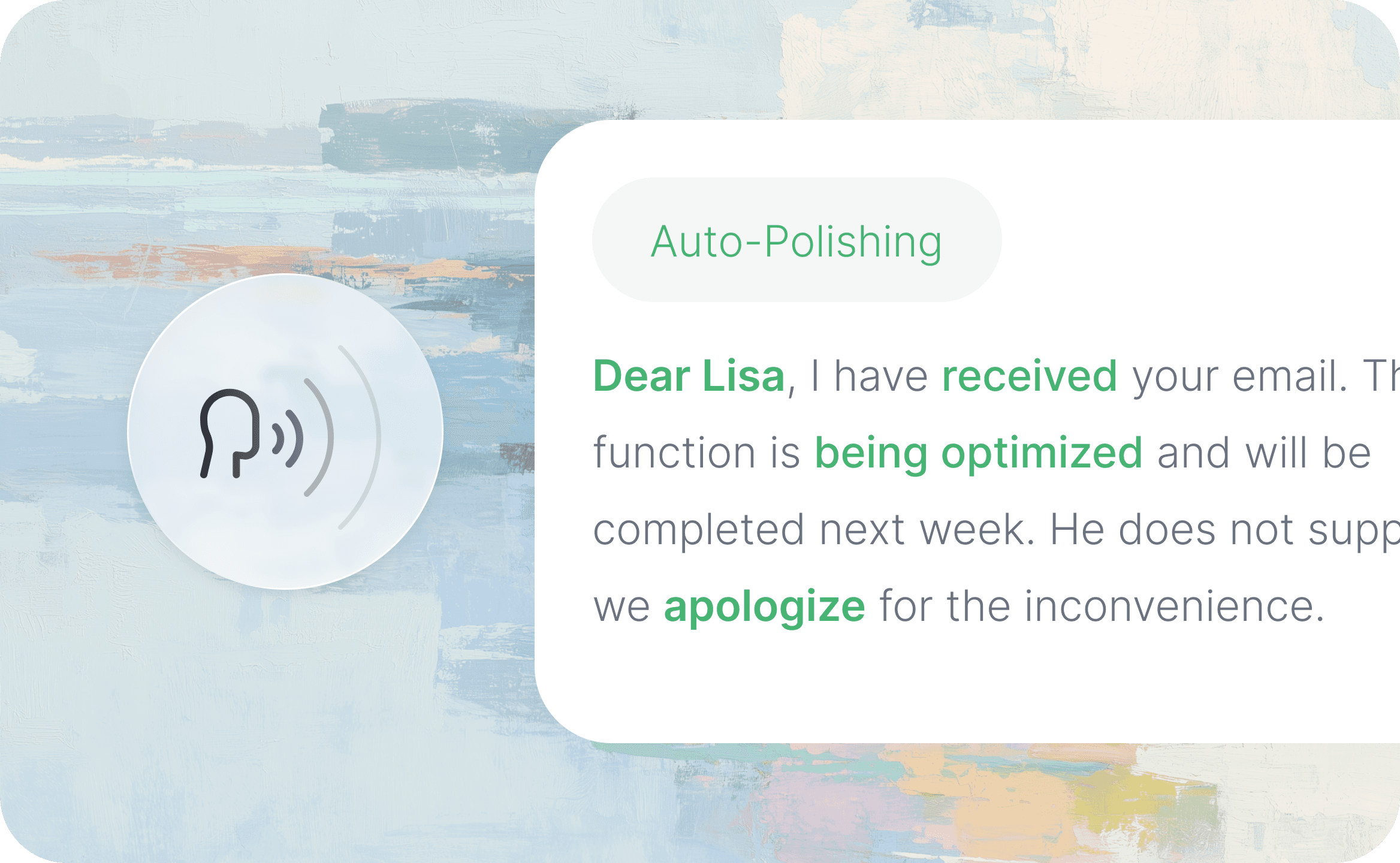 Voice command polished into Claude Code action